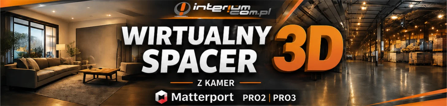 Wirtualny Spacer 3D z kamer Matterport Pro2 Pro3